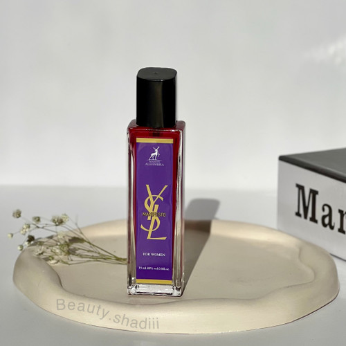 ادکلن زنانه الحمبرا مدل ایو سن لورن منیفستو حجم 35 میلی لیتر