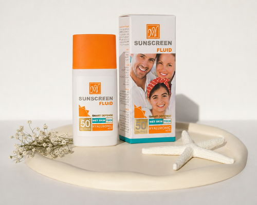 ضدآفتاب فلوئید مای مدل هیالورونیک اسید SPF50 حجم 50 میلی لیتر